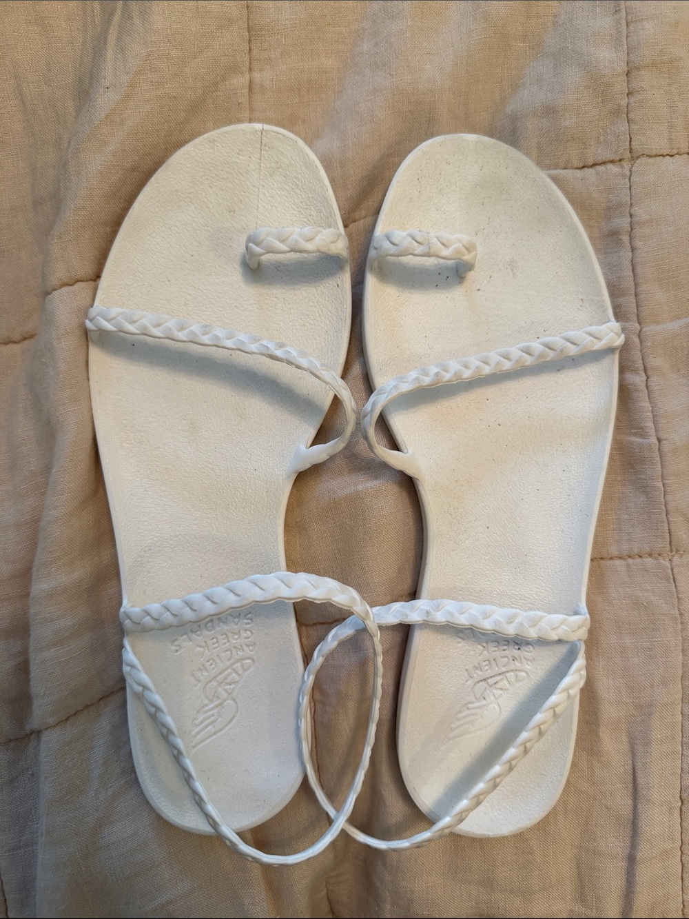 ANCIENT GREEK SANDALS Eleftheria white 39 / 8